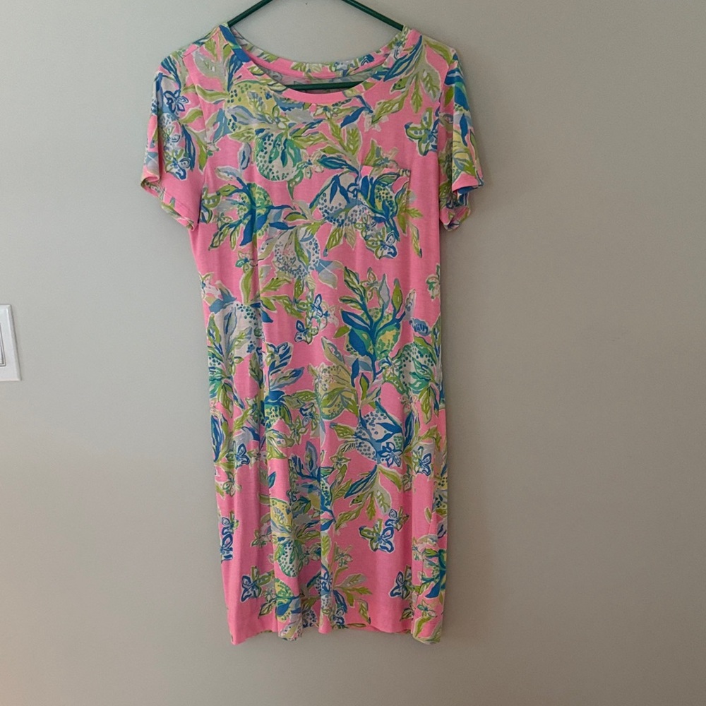 Lilly Pulitzer Pink Floral Dress